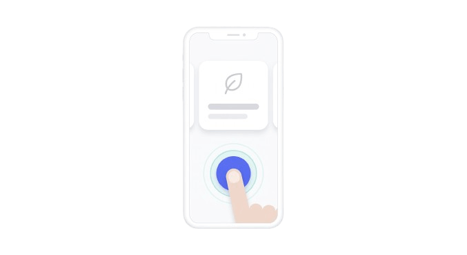 Tap to complete illustration